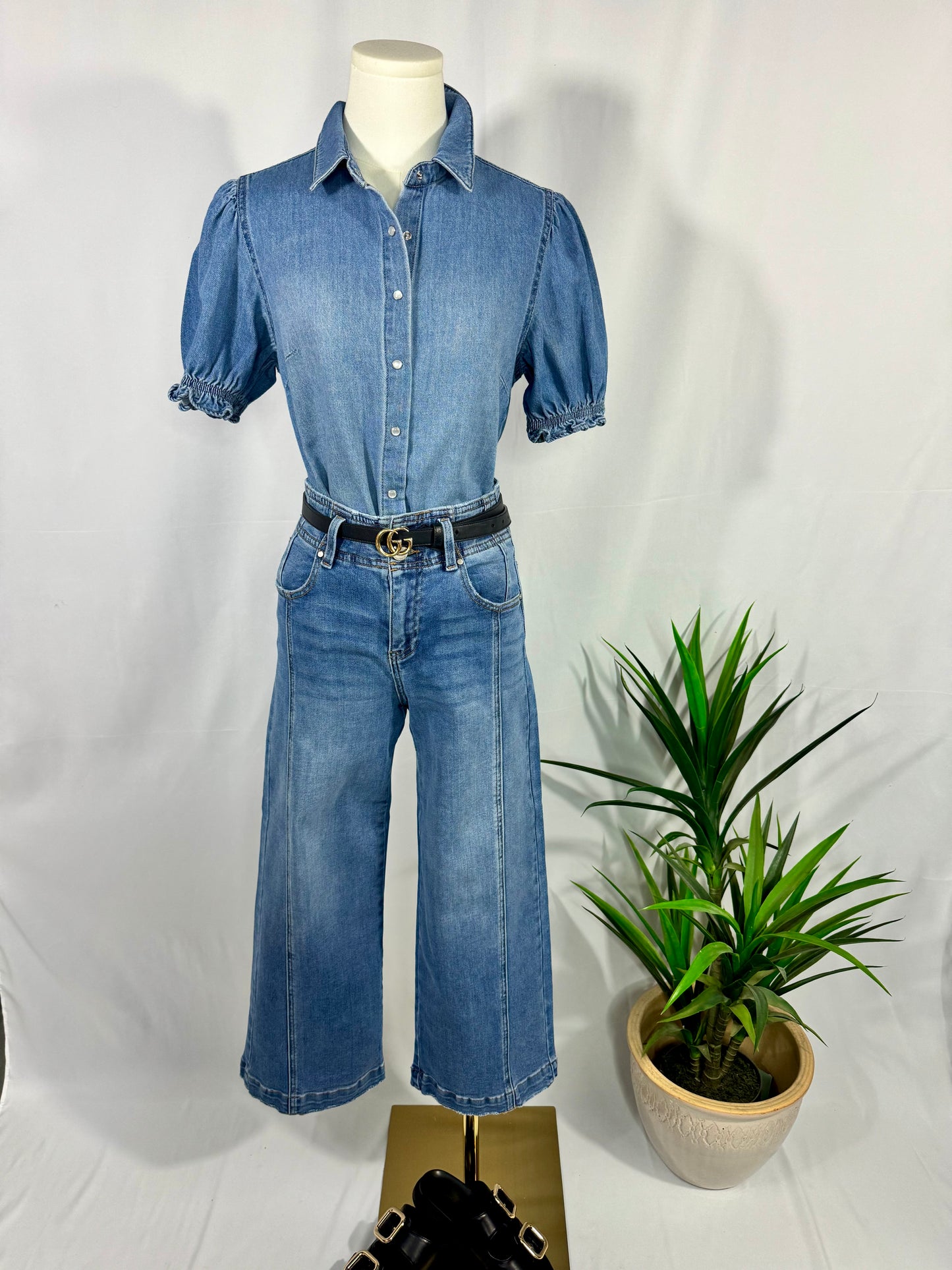 The Denim Button-Up – Women’s Layering Shirt