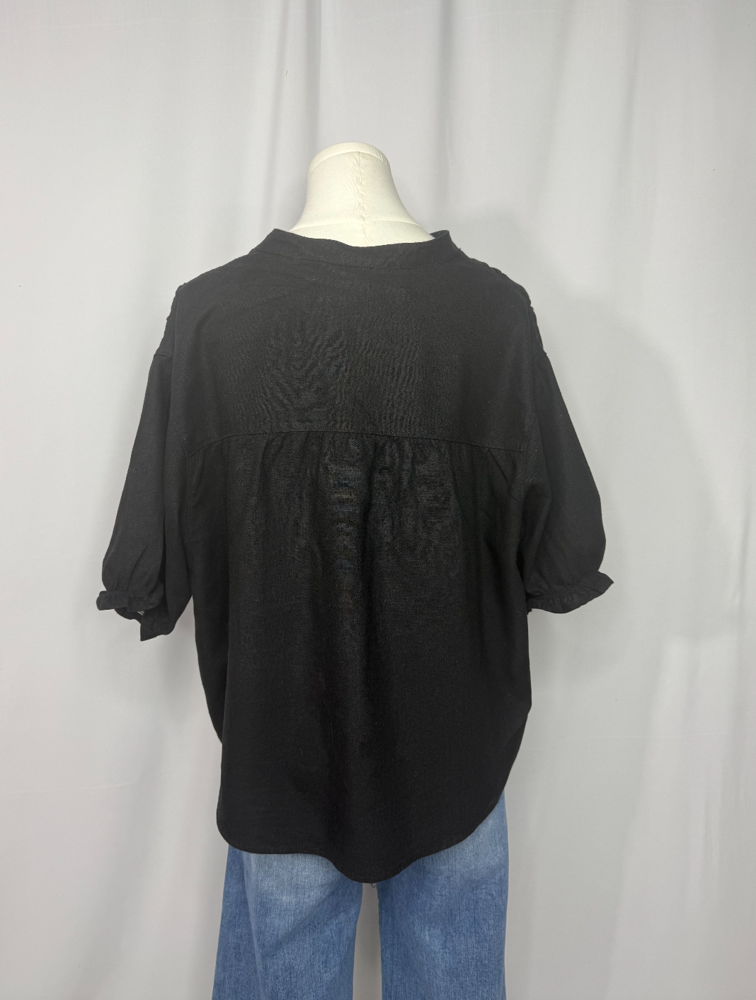 Timeless Black Puff Sleeve Top