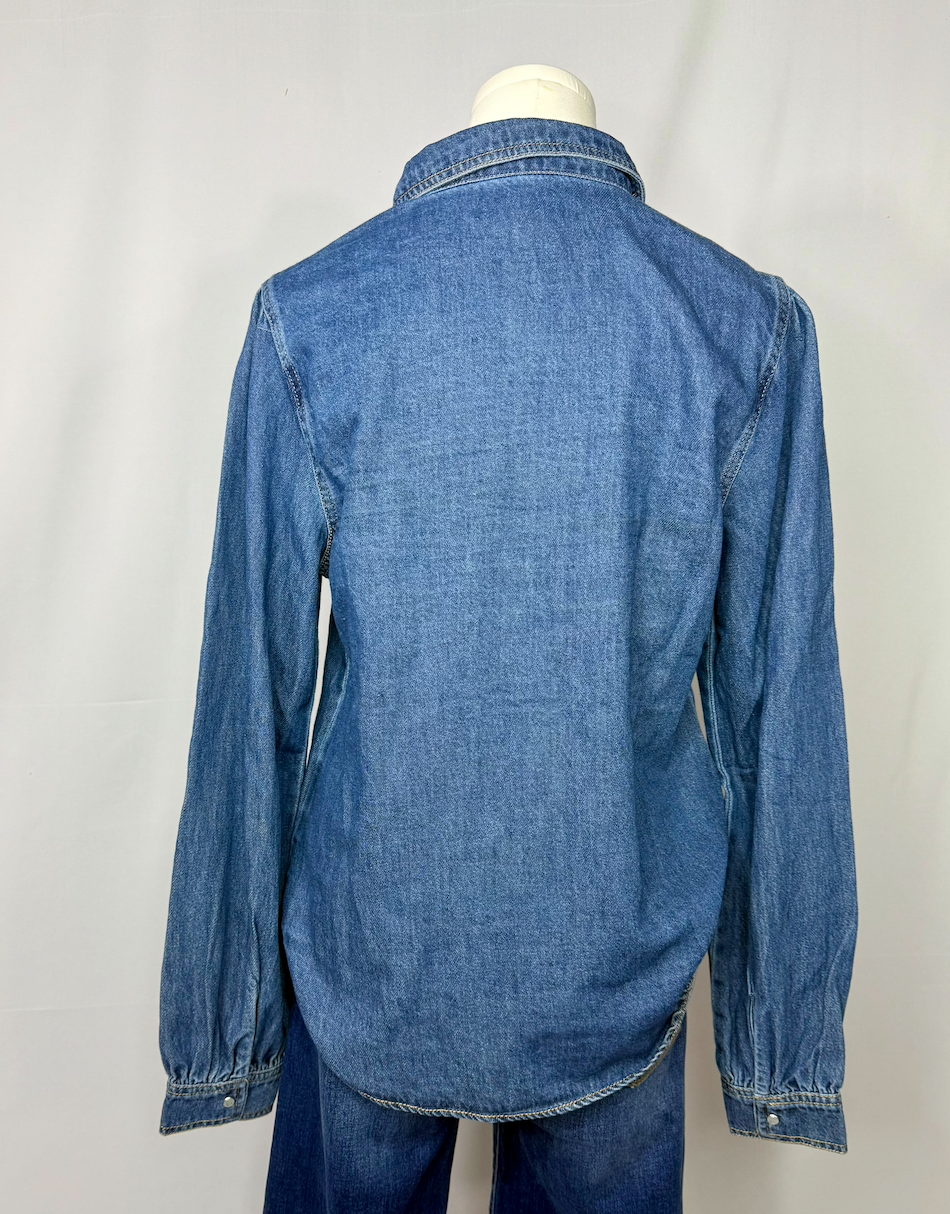 Relaxed fit denim shirt