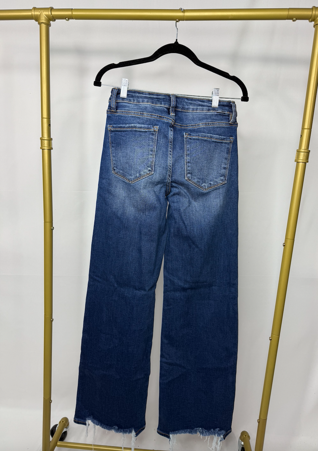 Low Rise Wide Leg Denim