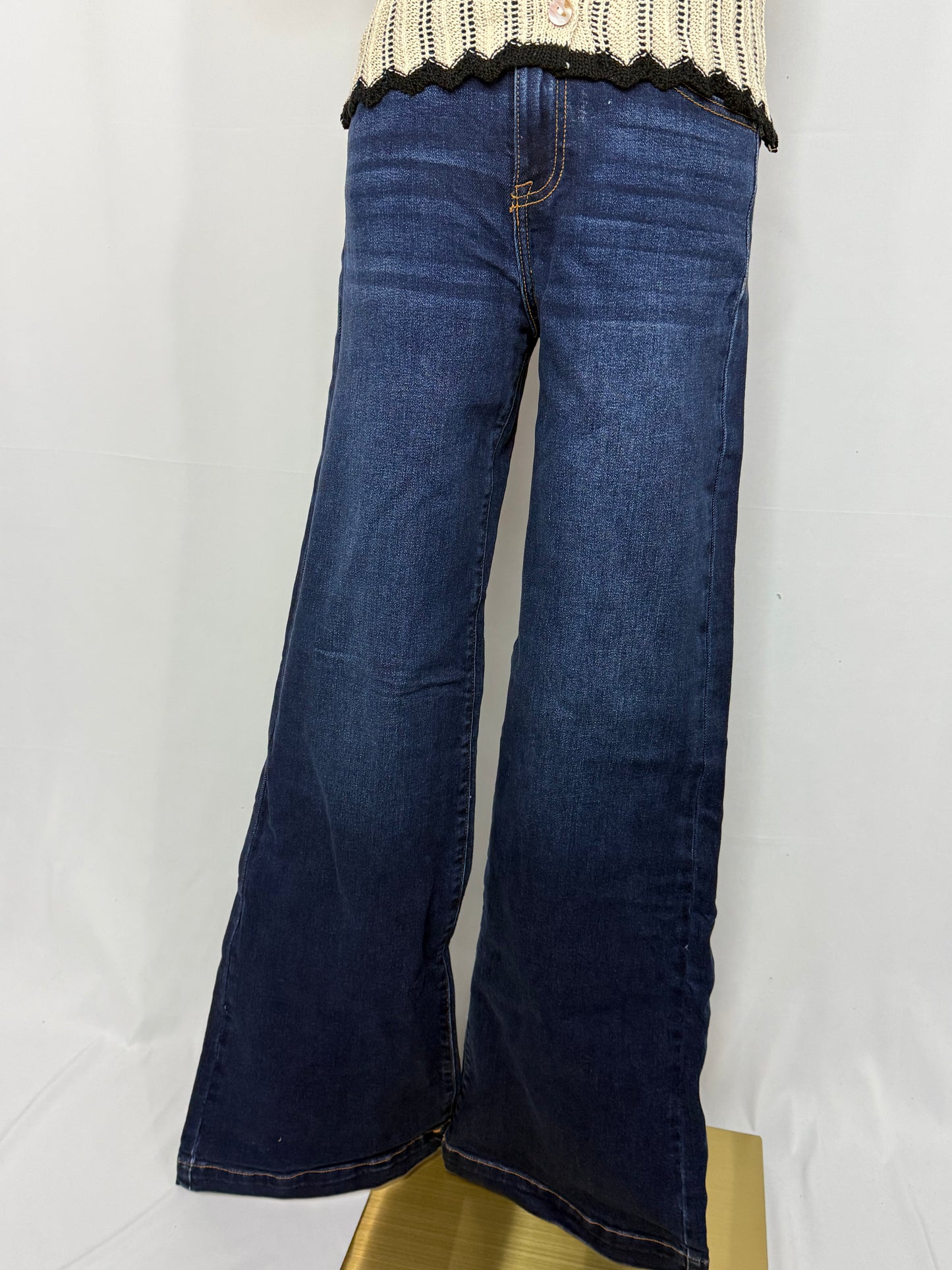 High Rise Dark Wash Denim
