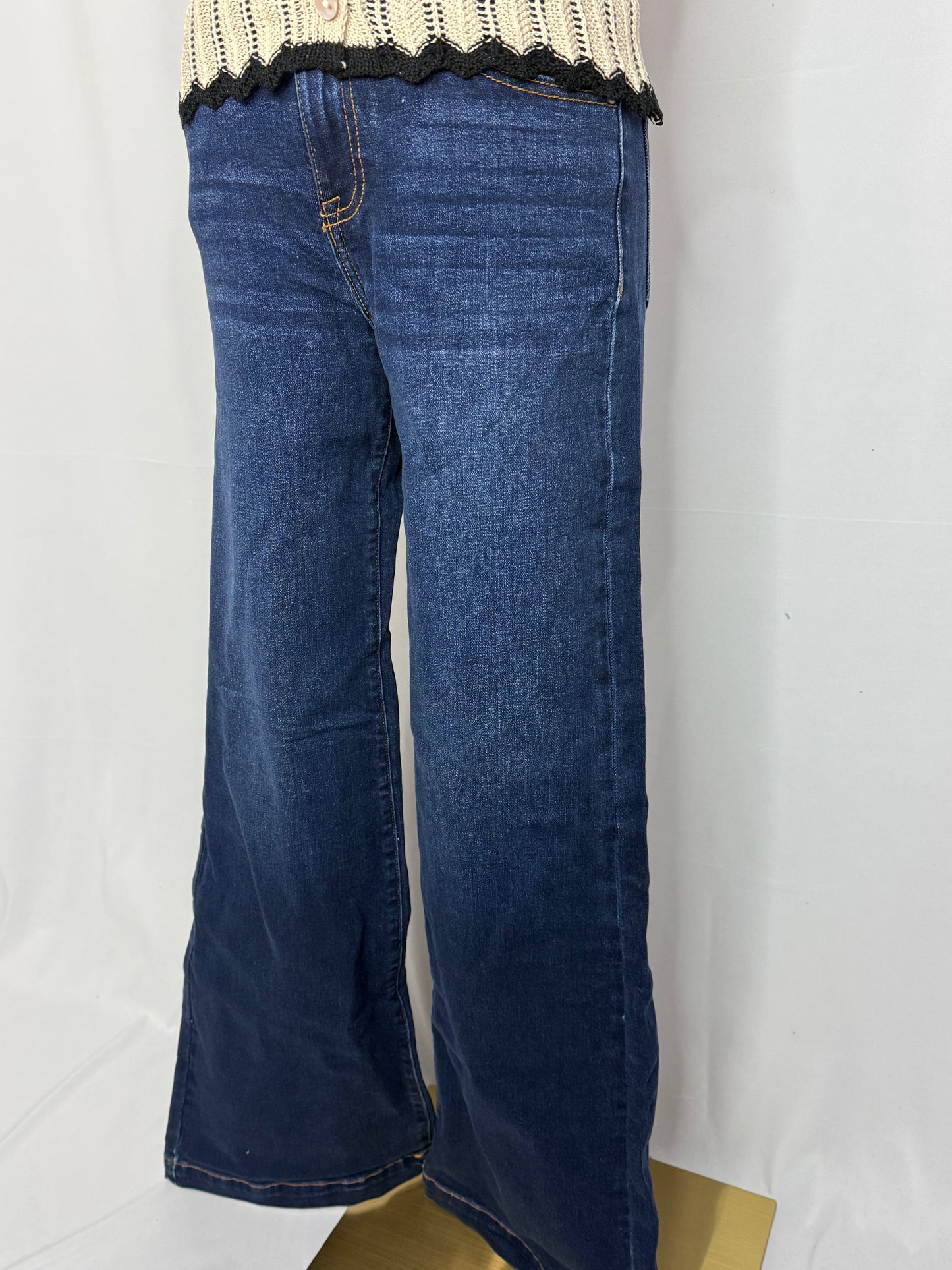 High Rise Dark Wash Denim