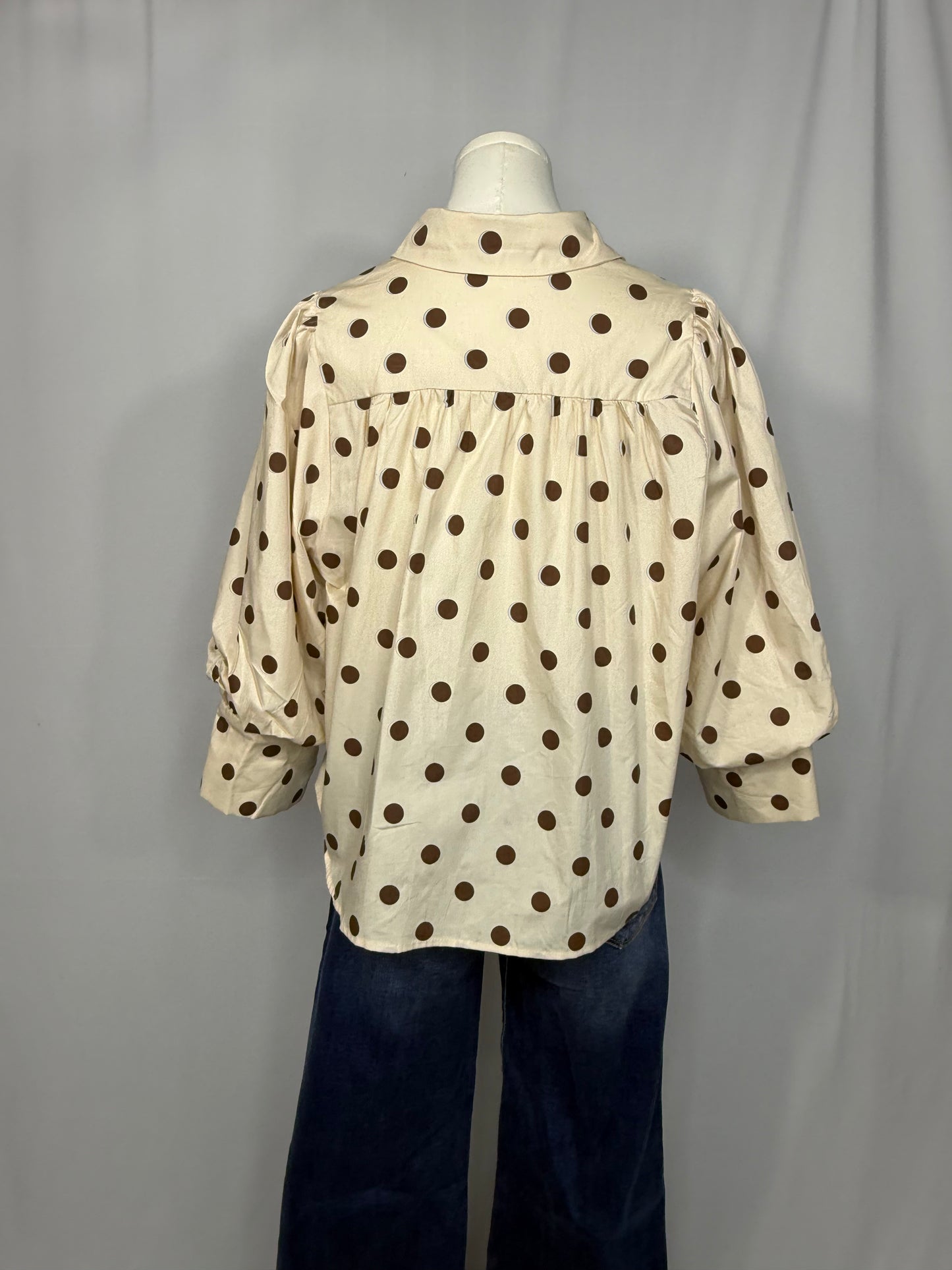 Chocolate Polka Dot Shirt