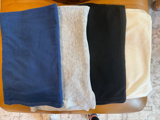 Cashmere blend scarf