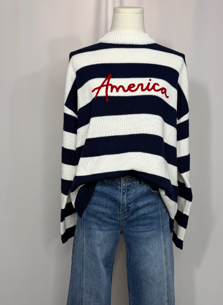 Striped America Sweater