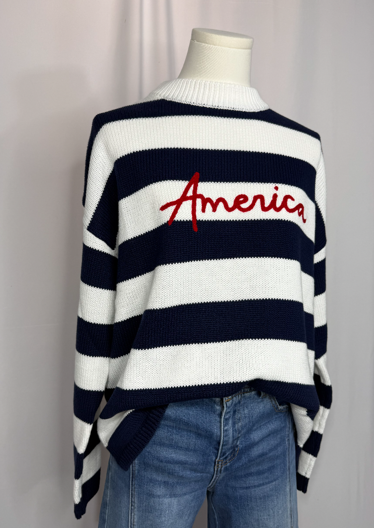 Striped America Sweater