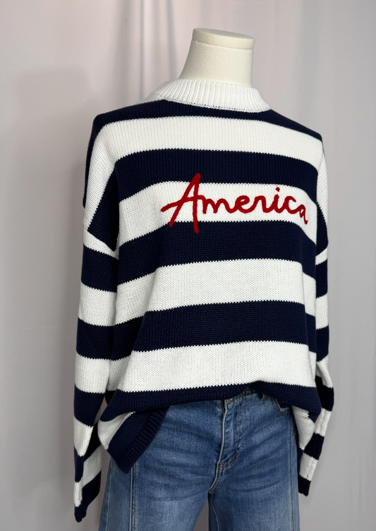 Striped America Sweater